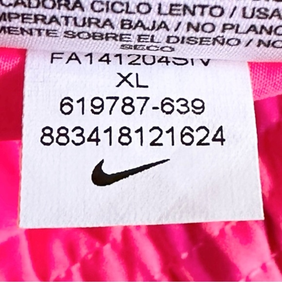 Nike Golf Thermal Vest XL NWT Pink Plaid Argyle Mock Neck Barbie Sport Athletic - Picture 11 of 12